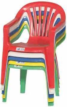 Produktbild ProGarden Stapelsessel Sedia Baby 38x38x52 cm aus Kunststoff in rot (Kindersessel)