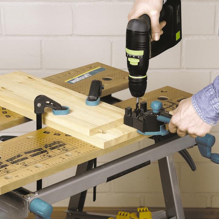 Produktbild wolfcraft Meisterdübler - Dübellehre für Holzverbindungen (1 Stk.)