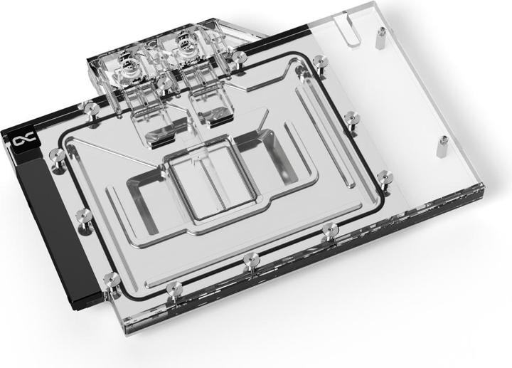 Alphacool Ice Block Aurora Acrylic RTX 4080 Strix con piastra posteriore