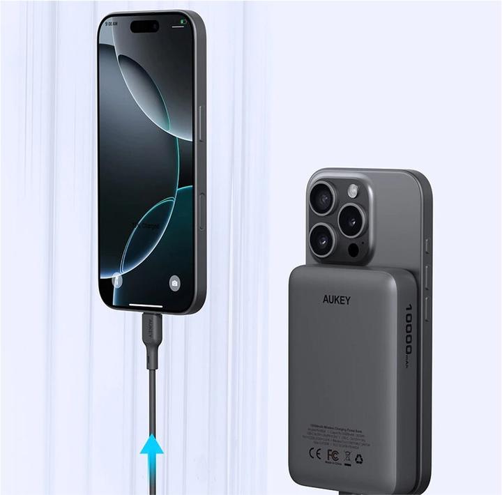 Actual product image Aukey MagFusion Slim (10000 mAh, 20 W, 38.50 Wh)