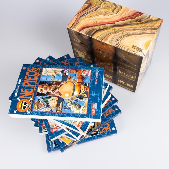 Immagine prodotto One Piece Sammelschuber 2: Alabasta (inklusive Band 13–23) (Tedesco, Eiichiro Oda, Ayumi von Borcke, 2022)