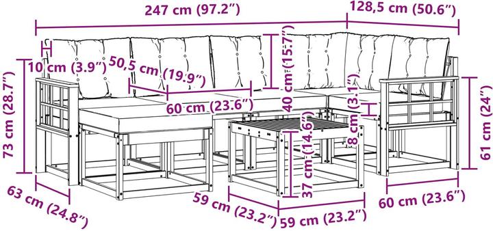 Produktbild vidaXL Sofa Set