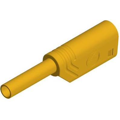 SKS MST S WS 30 Au Laborstecker Stecker, gerade Stift-Ø: 2 mm Gelb 1 St., Elektronikkabel + Stecker, Gelb