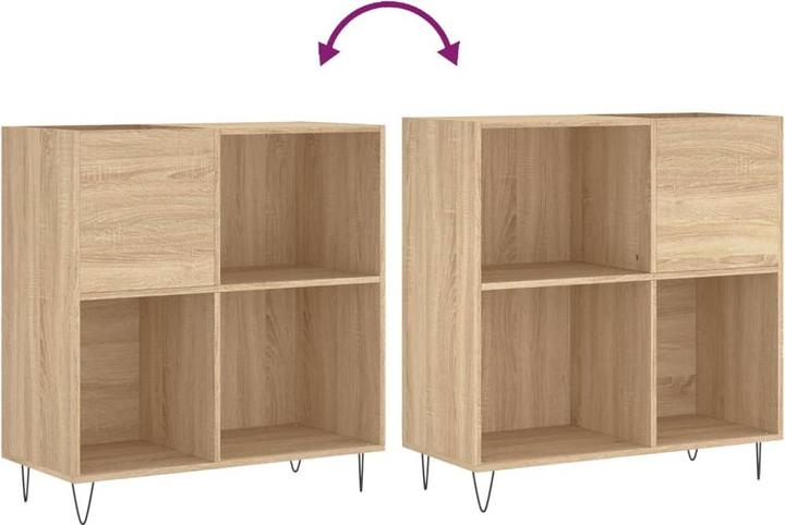 Image du produit VidaXL Plattenschrank Sonoma-Eiche 84,5x38x89 cm Holzwerkstoff