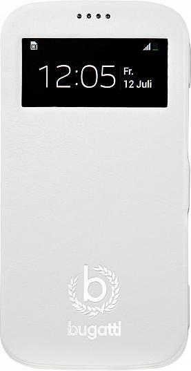 Actual product image Bugatti Style for Mobile UltraThin Book Case Geneva for Samsung Gal. S4, White (Samsung Galaxy S4)