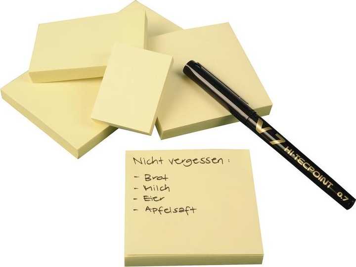 Produktbild Q-Connect Haftnotizen Quick Notes gelb (76 x 51 mm)