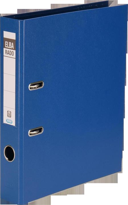 Actual product image Elba Folder rado plast, spine width: 50 mm, blue DIN A4, cover outside/inside PVC, with replaceable (A4, 50 mm, 1 Piece)