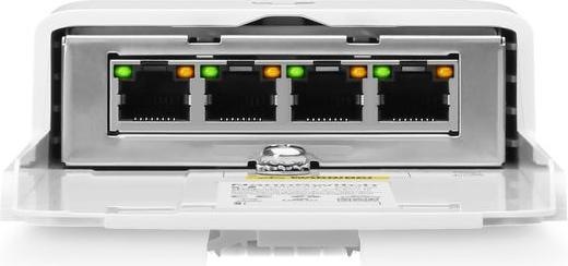 Productafbeelding Ubiquiti N-SW: Outdoor 24V passieve PoE schakelaar (4 Havens)