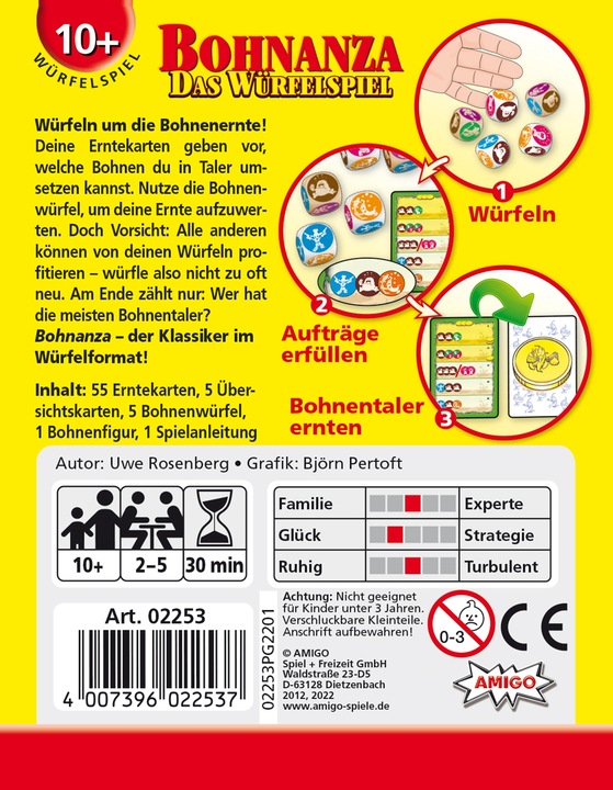 Produktbild Amigo Bohnanza - Das W?rfelspiel (Deutsch)