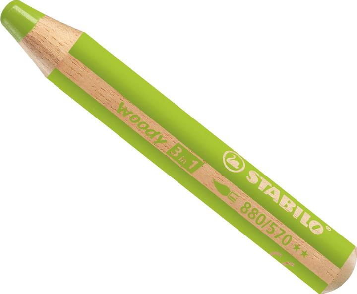 Actual product image STABILO woody 3 in 1 coloured pencil (Light green, 1 x)