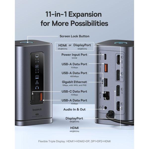 Produktbild Baseus Spacemate (USB-C, 11 Ports)