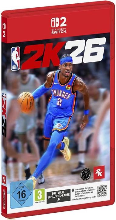 Actual product image 2K Games NBA 2K26 NSW2 SSK Software-Schlüssel-Karte (Switch 2)