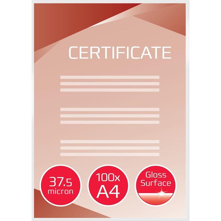 Image du produit GBC SACHETTE A DOCUMENT - sachets de film de laminage à chaud (A4, 200 pièce(s), 75 µm)