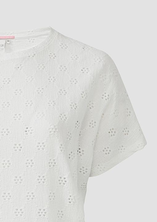 Actual product image S.Oliver T-Shirt Shirt mit Lochstickerei (48)