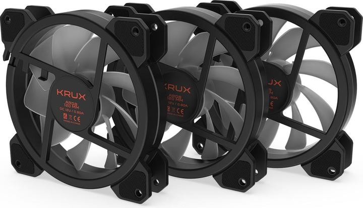 Actual product image Krux Lunar 120 ARGB KIT 3x 120mm (120 mm, 3 x)