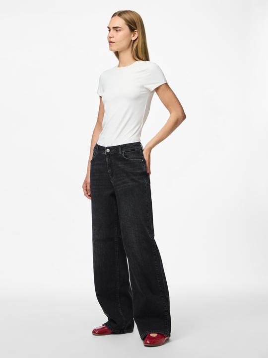 Produktbild Pieces Pcsilke Mw Wide Jeans Bl Noos Bc (25)