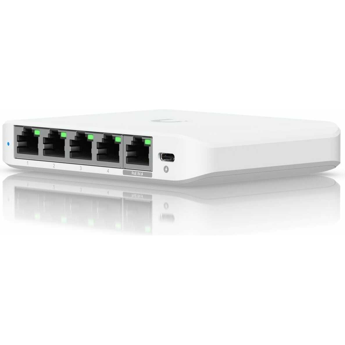 Ubiquiti Flex Mini 2.5G (5 Ports), Netzwerk Switch, Weiss