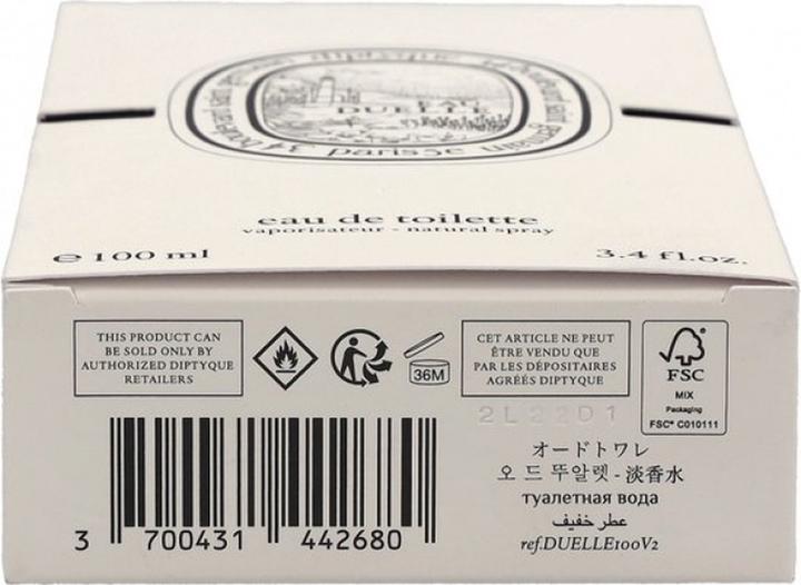 Actual product image Diptyque Eau Duelle Eau De Toilette Spray (Eau de toilette, 100 ml)