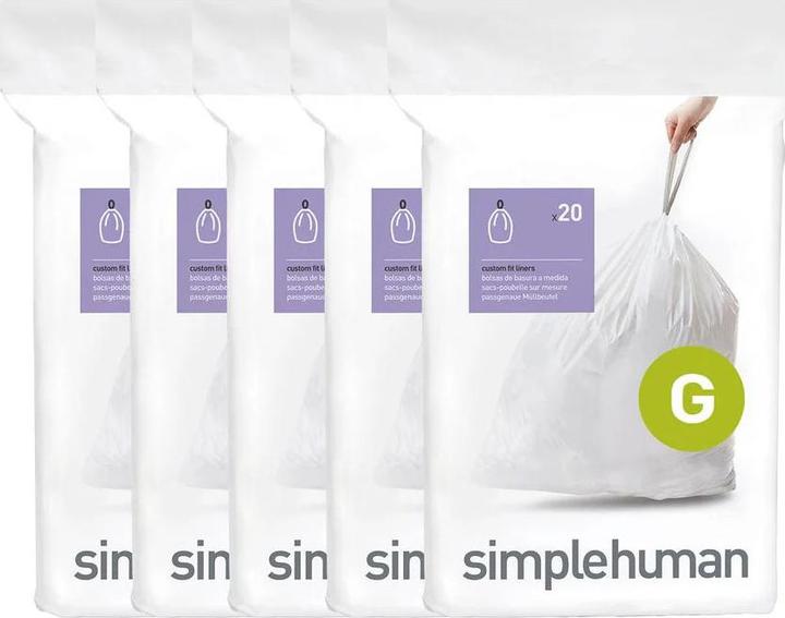 Produktbild Simplehuman Müllbeutel Code G, 30 l, 100 Stück (100x, 30 l)