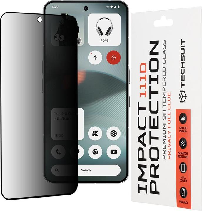 Actual product image Techsuit - 111D Privacy Full Glue - Nothing Phone (3) - Black (Nothing Phone (3))