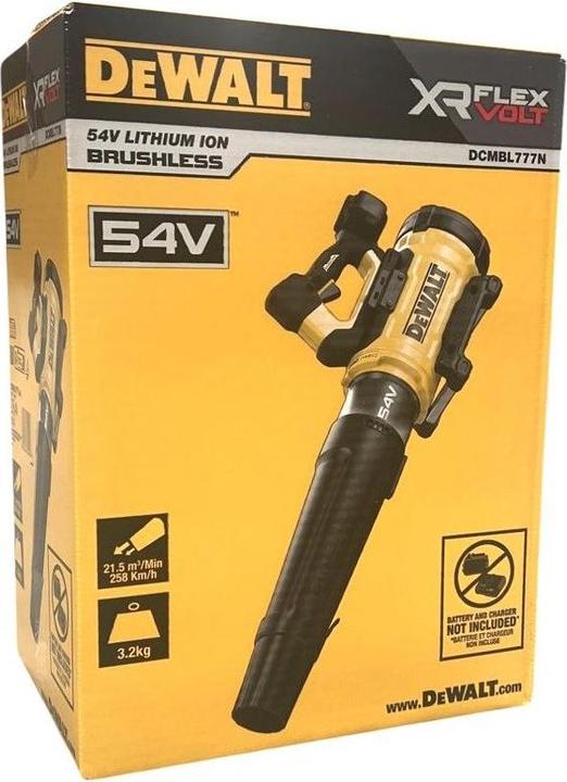 Actual product image DeWalt 54V FV DCMBL777N Blower (Rechargeable battery operated, Leaf blower)