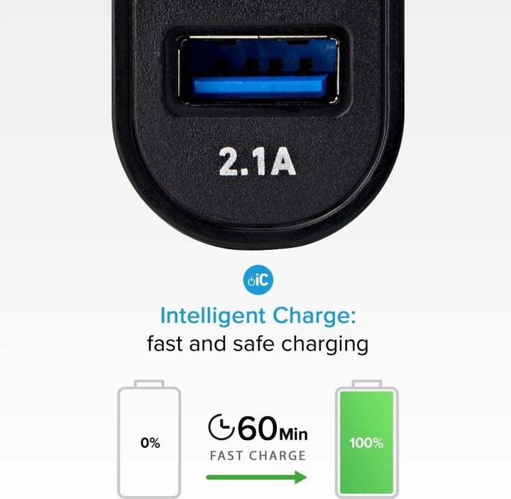 Image du produit SBS TECRTC1USB2AUL Chargeur pour appareils mobiles voiture noir