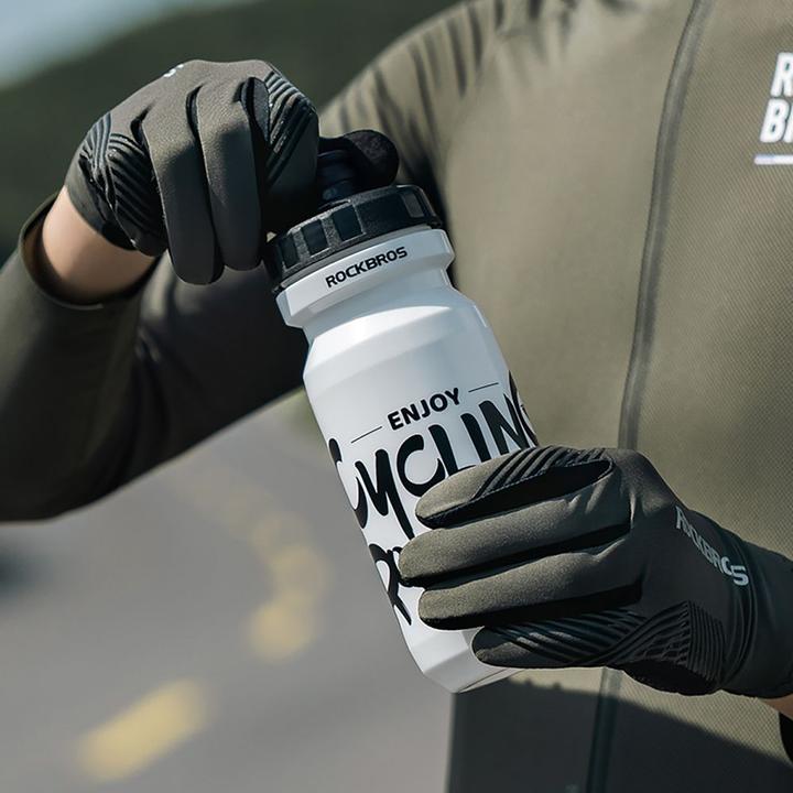 Actual product image Rockbros cycling gloves spring/summer/autumn, full, size: M - black (M)