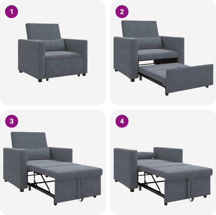 Actual product image vidaXL Klappsofas