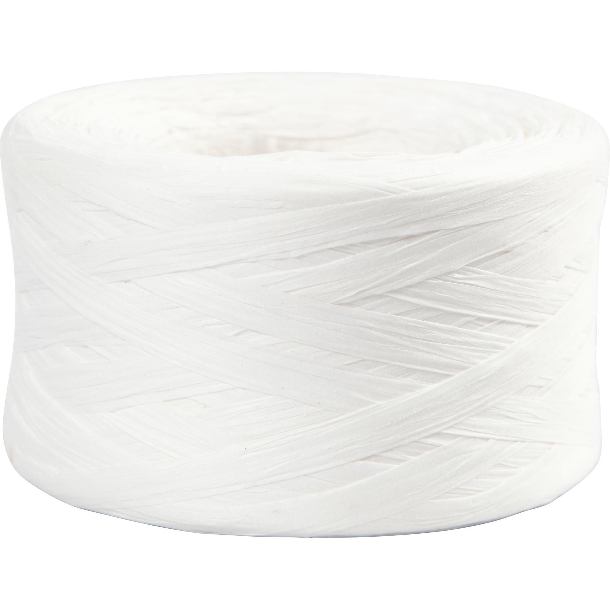 Creativ Company, Geschenkverpackung, Papierband Raffiabast 8 mm x 100 m, Weiss (Geschenkband, 1 x)