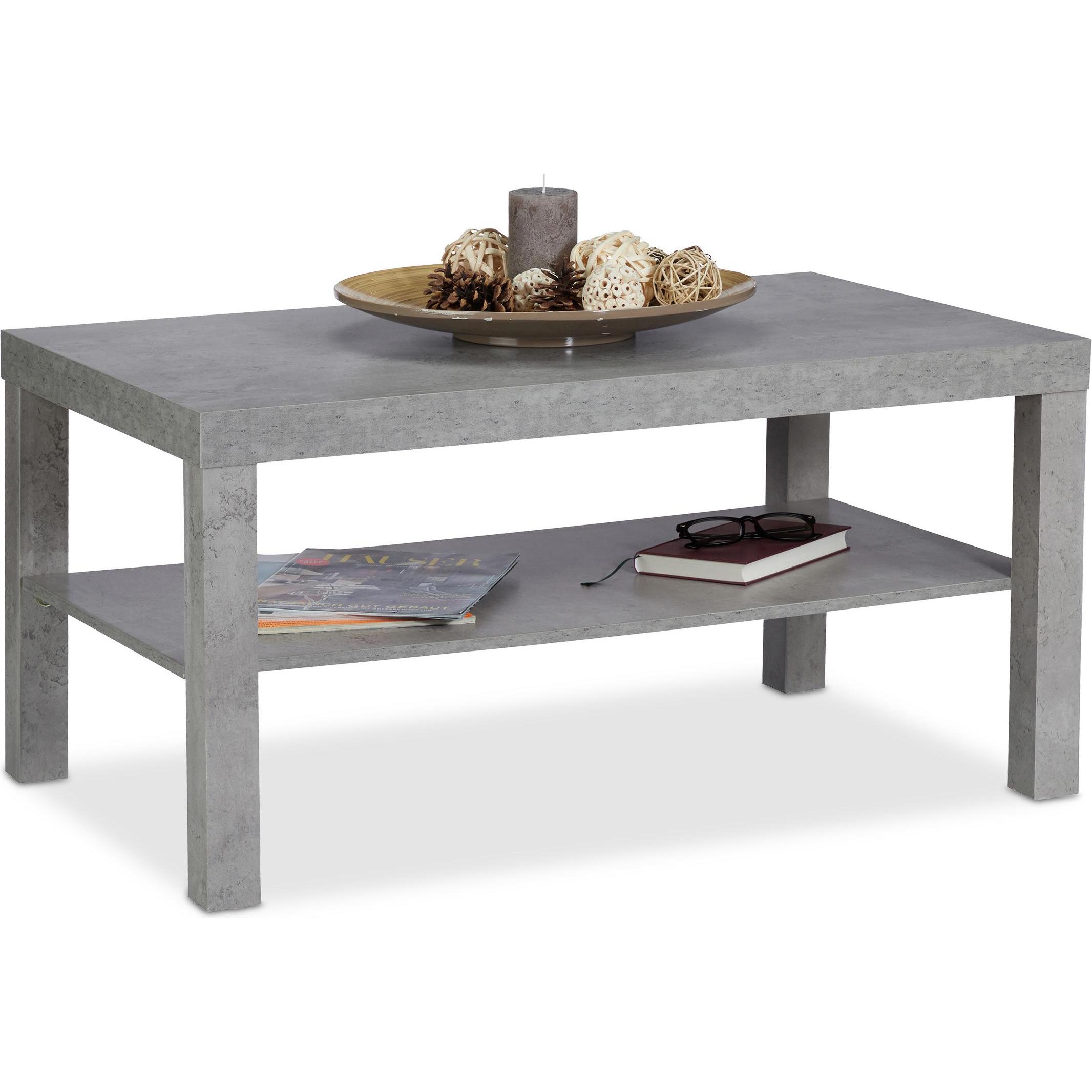 Relaxdays, Couchtisch + Beistelltisch, Genevieve (90 x 55 x 45 cm)