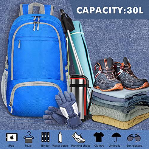 Actual product image Only-Bags.Store Lightweight foldable backpack - packable backpacks, small foldable backpacks hiking backpack (30 l)
