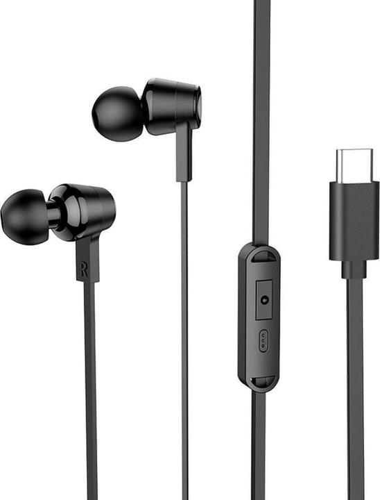 Produktbild Hoco Wired headphones wire earphones Type C with microphone M86 black (Kabelgebunden)