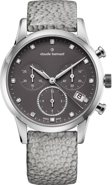 Image du produit Claude Bernard 10231-3-TAPN1 Damenuhr Classic Chronograph 35mm 5ATM