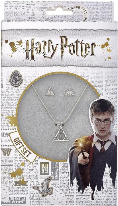 Produktbild Harry Potter Deathly Hallows necklace and earrings set (Zinc Alloy - 93% zinc + 3% copper + 4% aluminium)