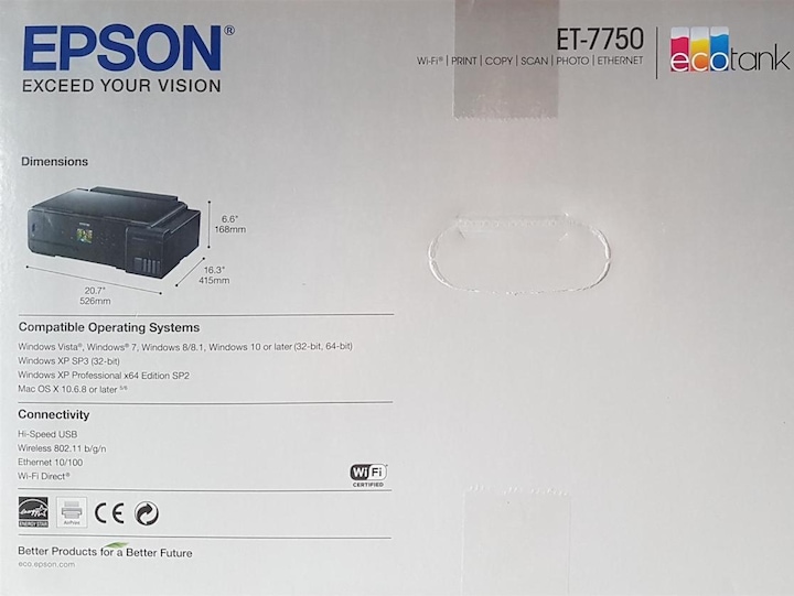 Actual product image Epson ET-7750 EcoTank Photo (Ink tank, Colour)