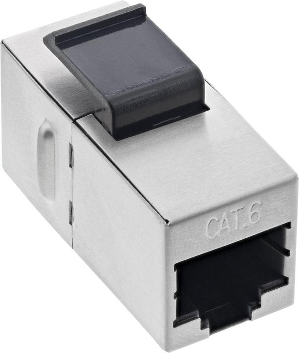Produktbild InLine Keystone RJ45 Buchse / Buchse Einsatz (Keystone Modul)