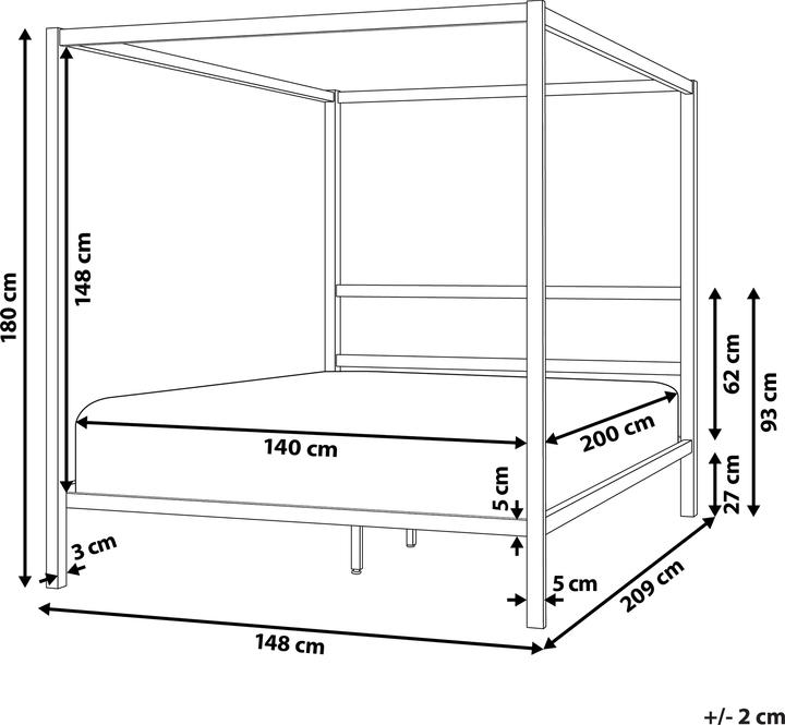 Produktbild Beliani Lestards (140 x 200 cm)