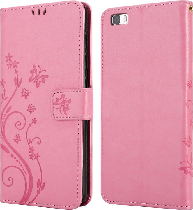 Produktbild Cadorabo Flower Book Cover (Huawei P8 Lite)