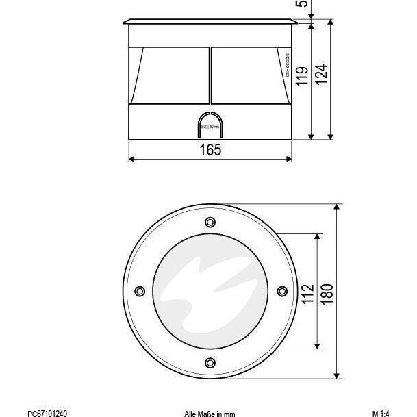 Thumbnail - EVN, Gartenbeleuchtung, PC67101240 (1047 lm, IP67)