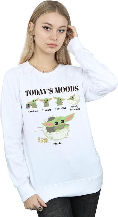 Actual product image Star Wars Womens/Ladies The Mandalorian The Child Moods Sweatshirt (XL)