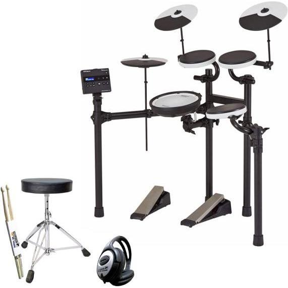 Roland TD-02KV E-Drum Schlagzeug mit Zubehör-Set (E-Drum), Schlagzeug