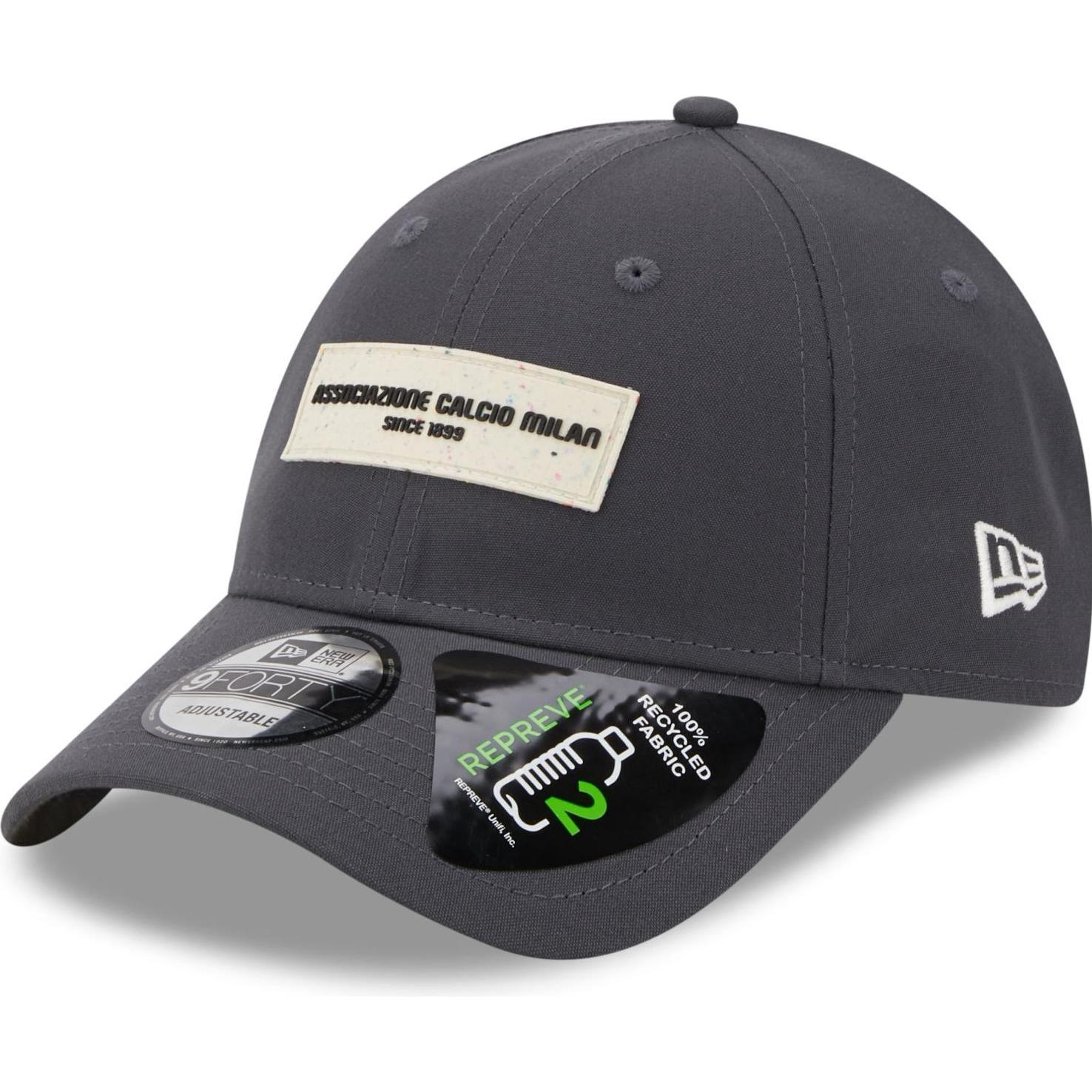 New Era, Herren, Cap, 9Forty Strapback Repreve Ac Mailand, Grau