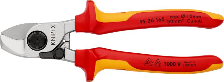Productafbeelding Knipex Kabelschaar met openingsveer 95 26 165 (165 mm)