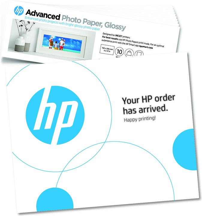 Productafbeelding HP Advanced fotopapier 10 vellen (250 g/m², 101 x 305 mm, 10 Pcs.)