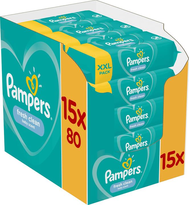 Pampers Fresh Clean Ecom (1200 Stück)