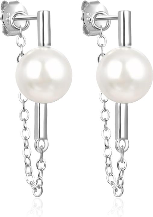 Immagine prodotto Agato Orecchini pendenti in argento con perle d'acqua dolce