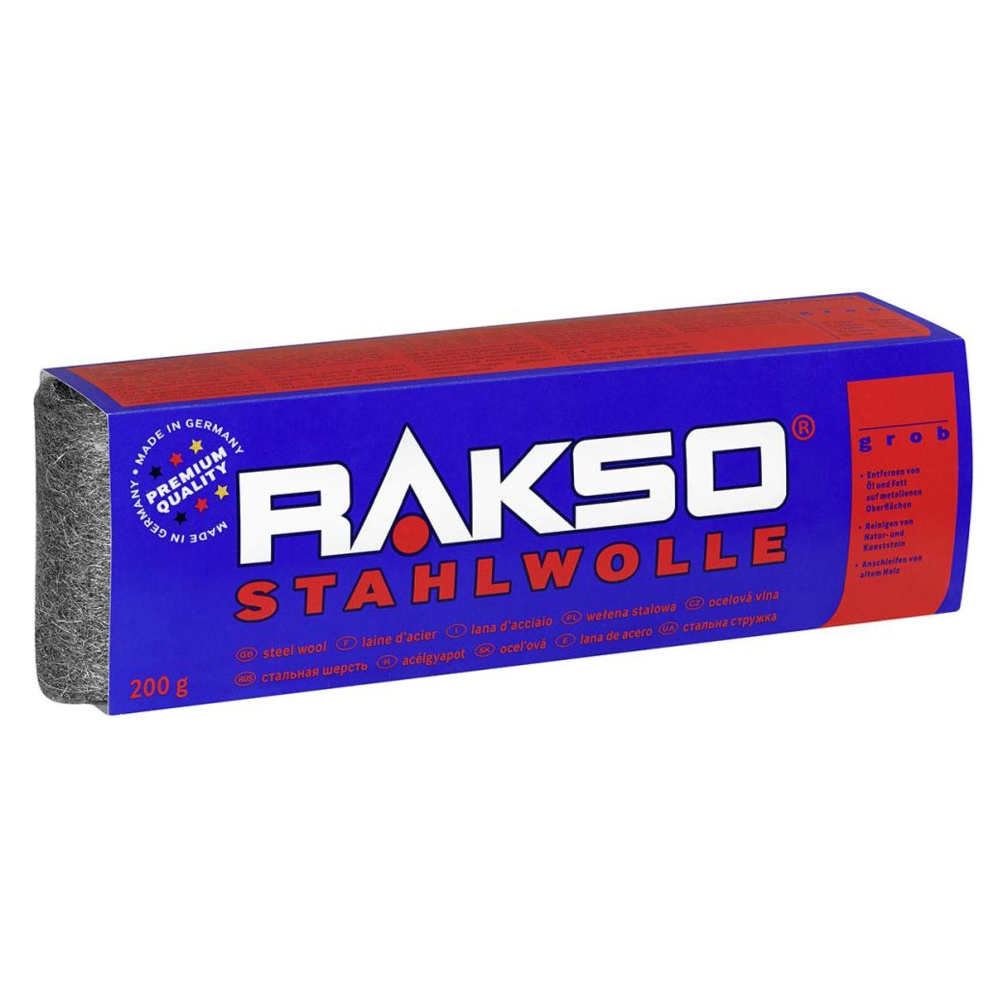 Rakso Staalwol Nr. 4 à 200g, Schoonmaakgerei, Zilver
