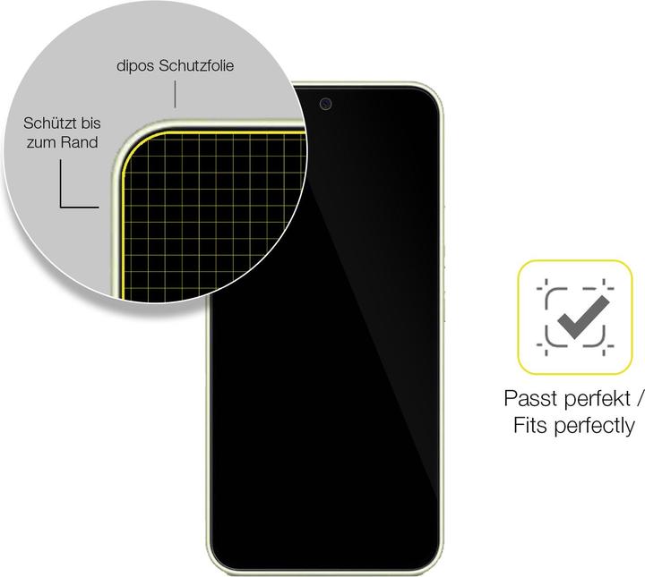 Produktbild Dipos Displayschutzfolie Full-Cover 3D (2 Stk., Samsung Galaxy A54 5G)