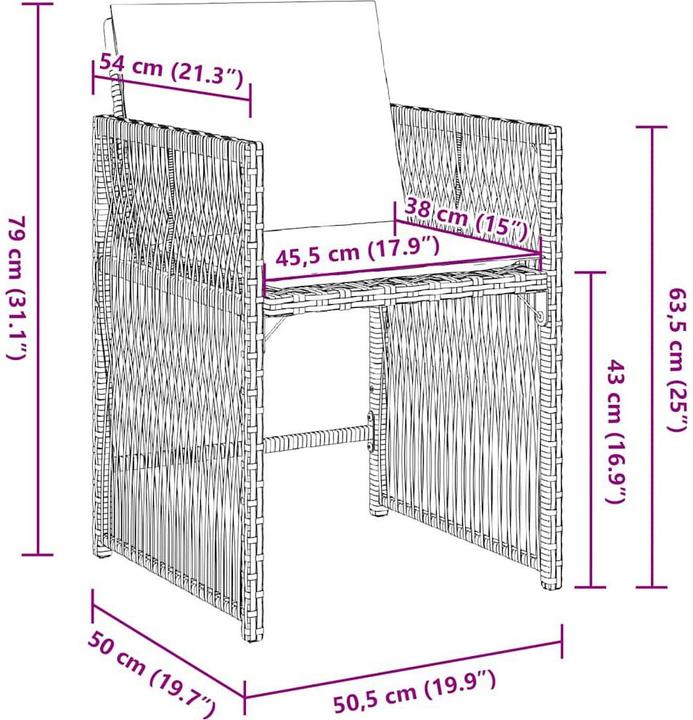 Produktbild vidaXL Gartenstuhl