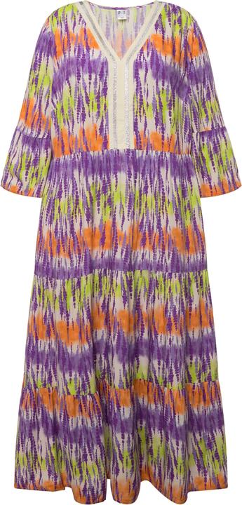 Produktbild Angel of Style Maxikleid, Batikdruck, V-Ausschnitt, 3/4-Ärmel (56)